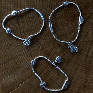 Set of 3 Buddha zen bracelets